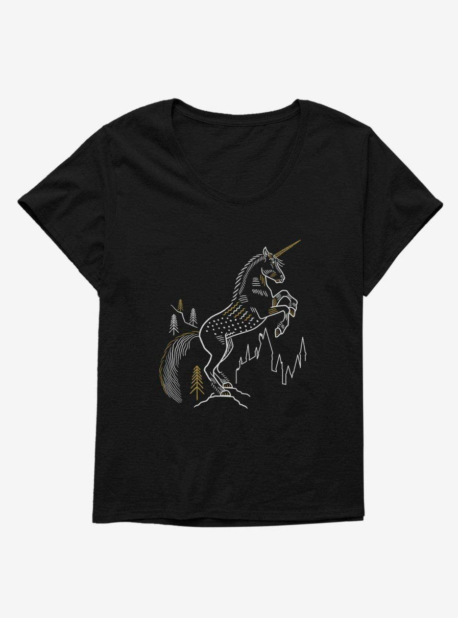 Clothing * | Online Sale Harry Potter Simple Unicorn Womens T-Shirt Plus Size