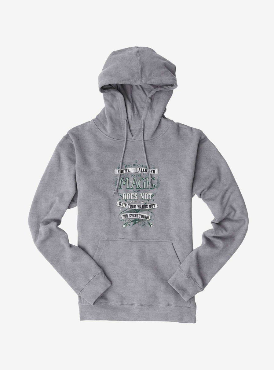 Clothing * | Harry Potter Bw Wands Out Quote Hoodie Special Style