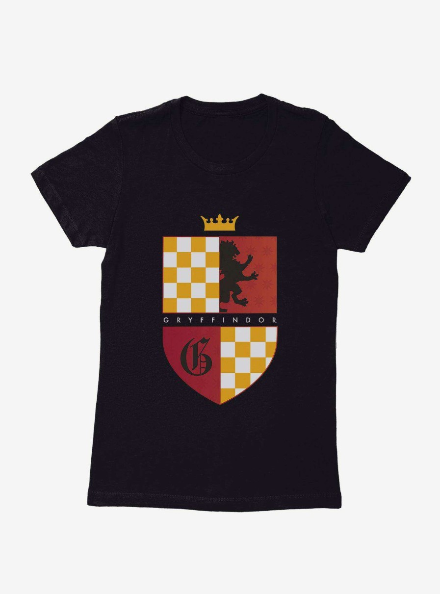 Clothing * | Large Choice Harry Potter Gryffindor Coat Of Arms Womens T-Shirt