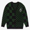 Clothing * | Hot Sell Harry Potter Slytherin Checkered Women'S Cardigan Boxlunch Exclusive