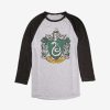 Clothing * | Hot Sell Harry Potter Sketch Slytherin Raglan