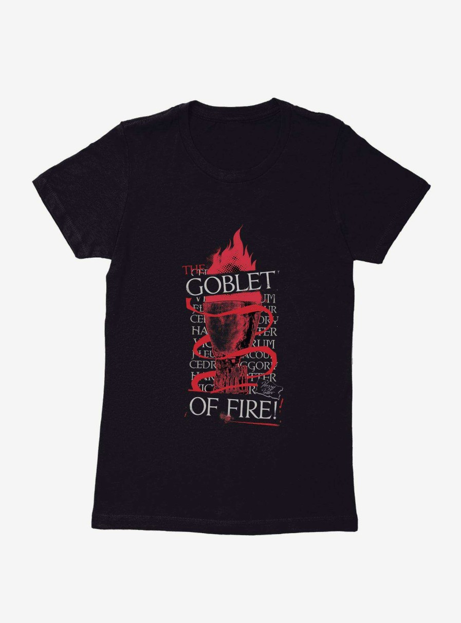 Clothing * | Harry Potter Goblet Of Fire Script Womens T-Shirt Discount Sale