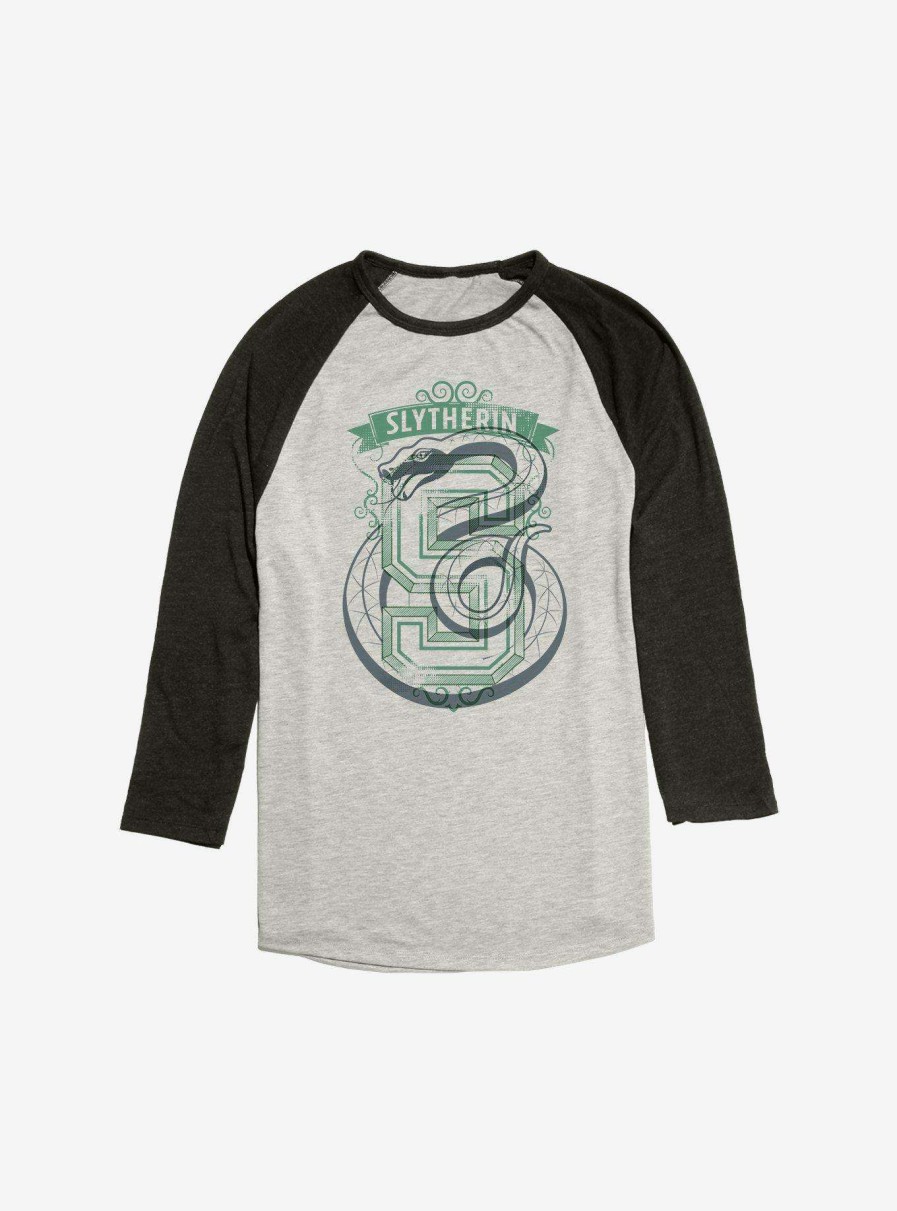 Clothing * | Harry Potter Retro Slytherin Raglan Discount Sale