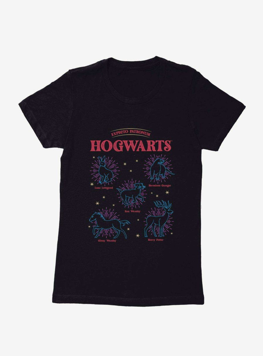 Clothing * | Closeout Sale Harry Potter Hogwarts Patronus Womens T-Shirt