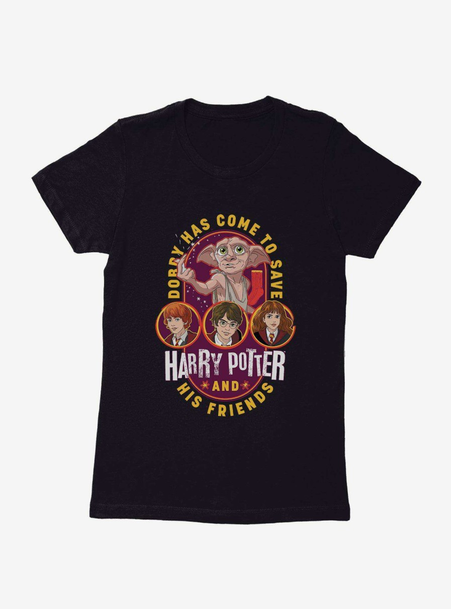 Clothing * | Discount Store Harry Potter Dobby And His Friends Womens T-Shirt