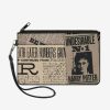 Bags * | Harry Potter Newspaper Headlines Undesirable No 1 Wallet Canvas Zip Clutch Classical