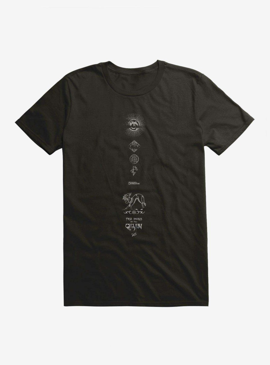 Clothing * | Latest Fantastic Beasts: The Secrets Of Dumbledore Qilin & Symbols T-Shirt