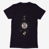 Clothing * | Harry Potter Hogwarts Black Shield Christmas Womens T-Shirt Low Price