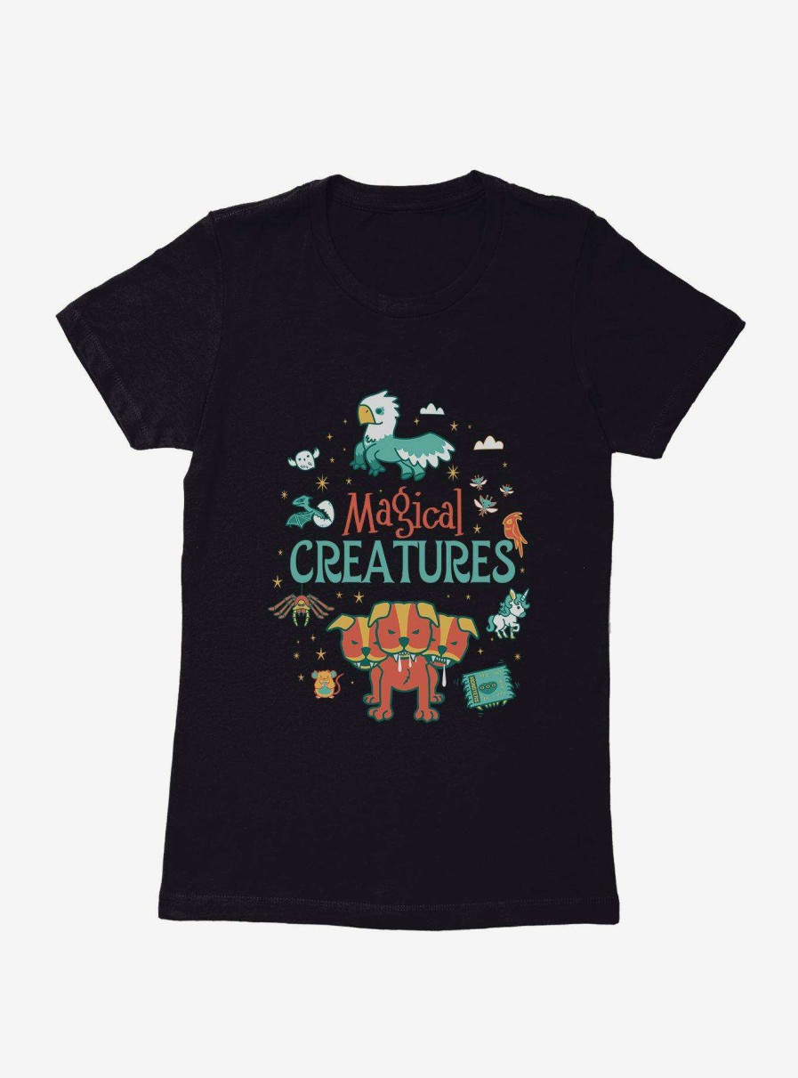 Clothing * | Harry Potter Comic Style Magical Creatures Womens T-Shirt New