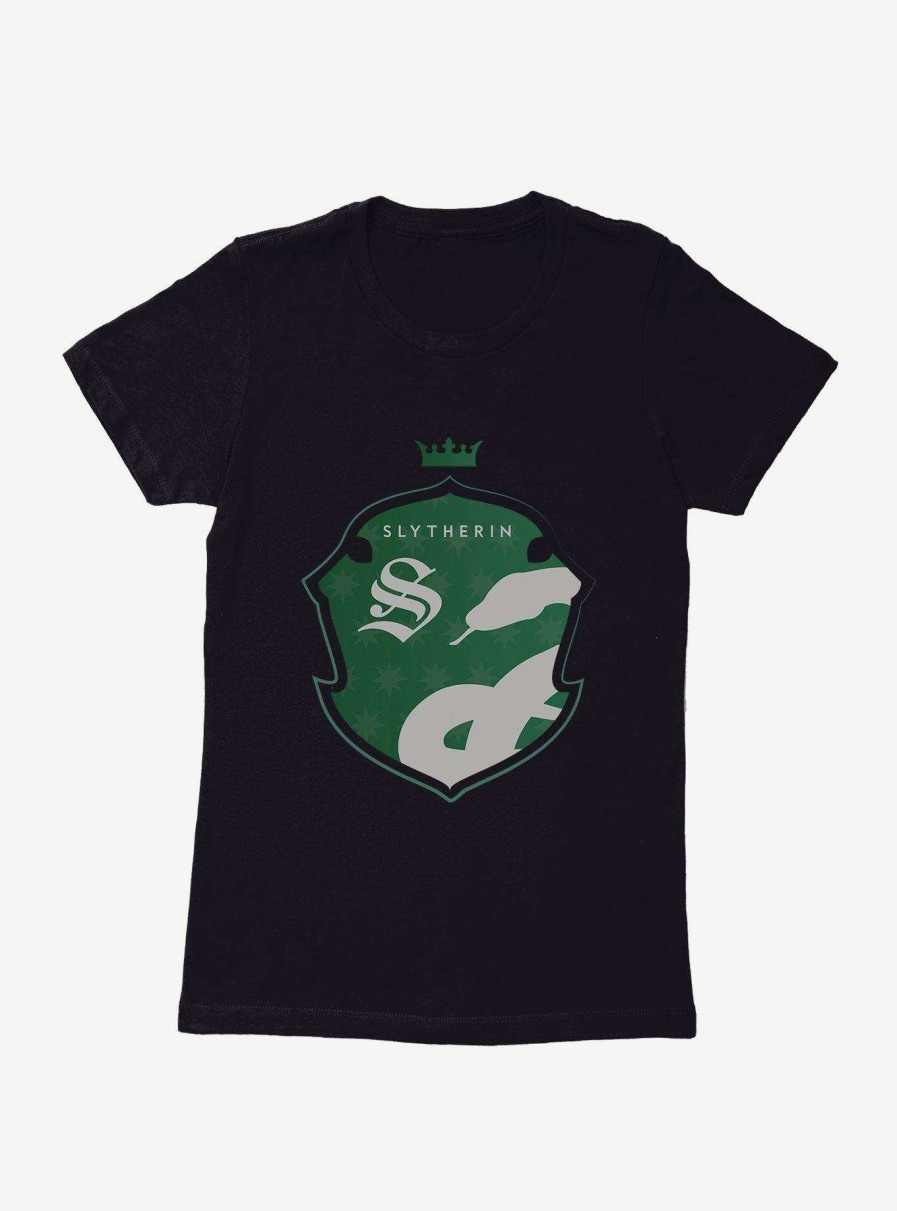 Clothing * | Excellent Quality Harry Potter Slytherin S Crest Womens T-Shirt