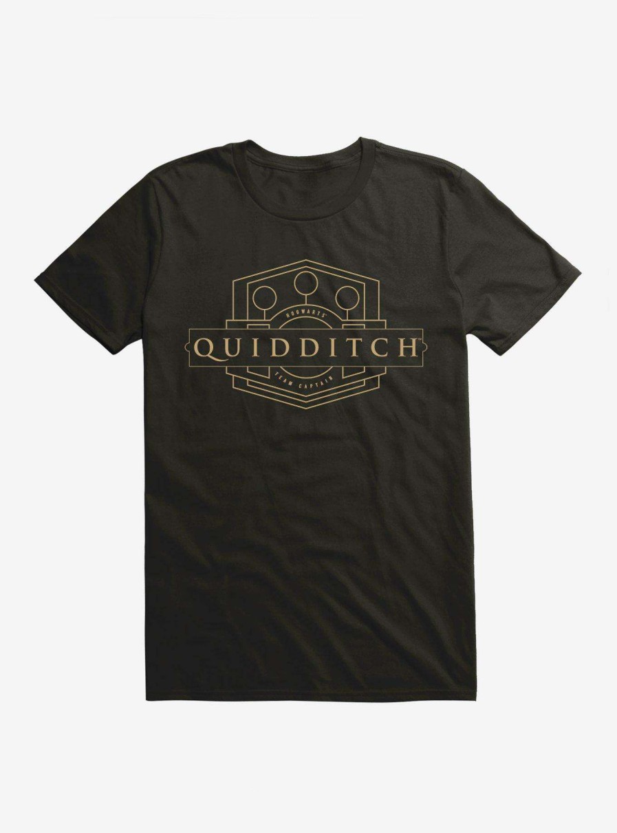 Clothing * | Shoping Harry Potter Golden Magic Quidditch Team Captain T-Shirt