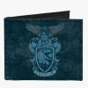 Bags * | Harry Potter Ravenclaw Eagle Crest Learning Wit Wisdom Banner Canvas Bifold Wallet Online Discount