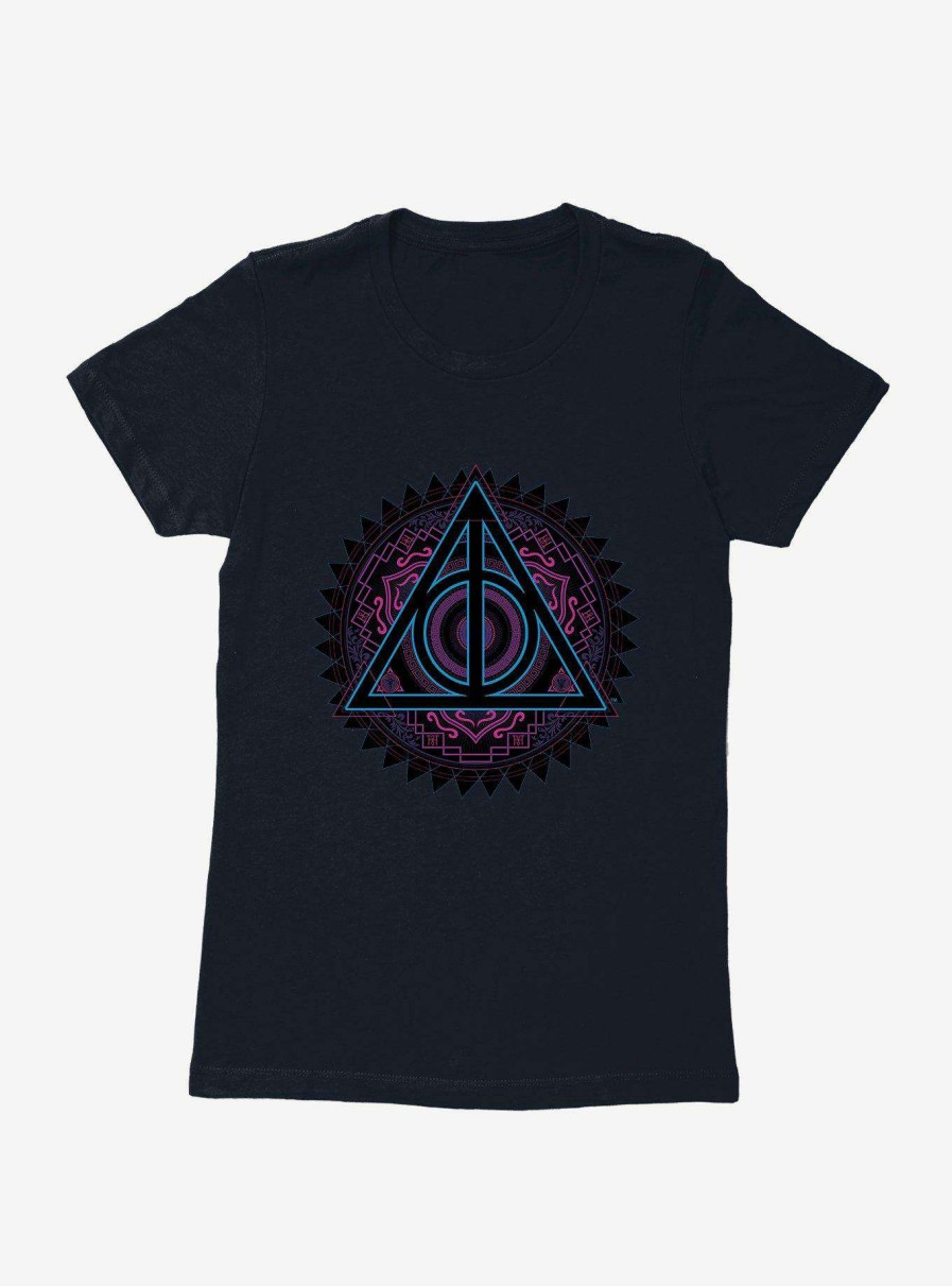 Clothing * | Harry Potter Deathly Hallows Symbols Womens T-Shirt Free Delivery