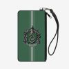 Bags * | Harry Potter Slytherin Crest Wallet Canvas Zip Clutch Best Sellers