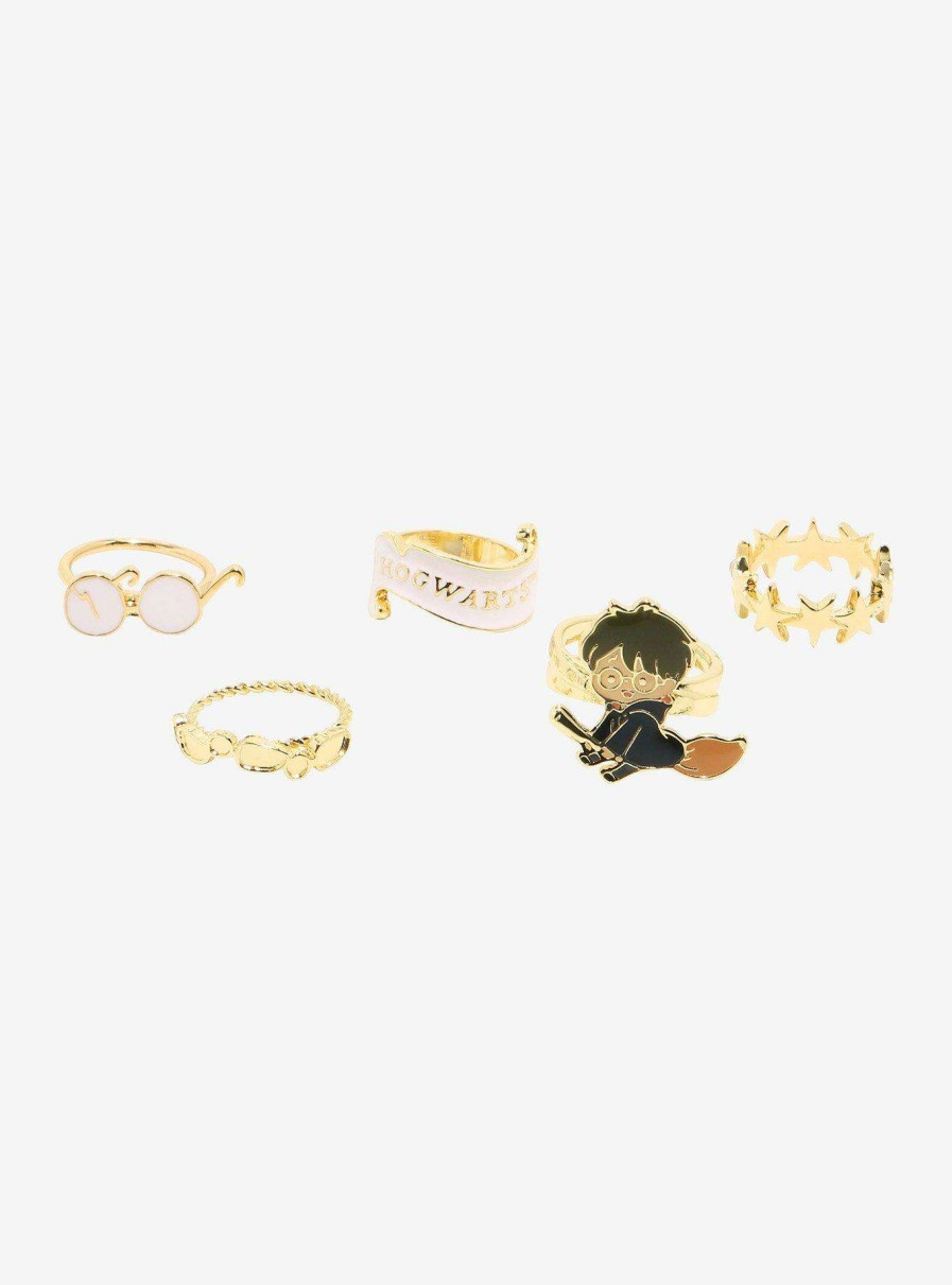 Accessories * | New Harry Potter Icons Ring Set Boxlunch Exclusive