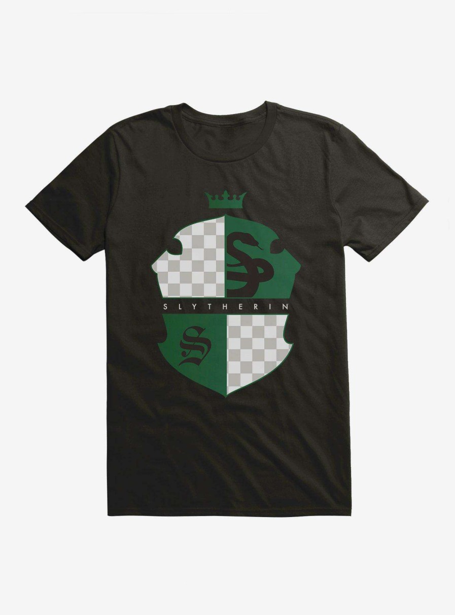 Clothing * | Quick Expedition Harry Potter Slytherin Coat Of Arms T-Shirt