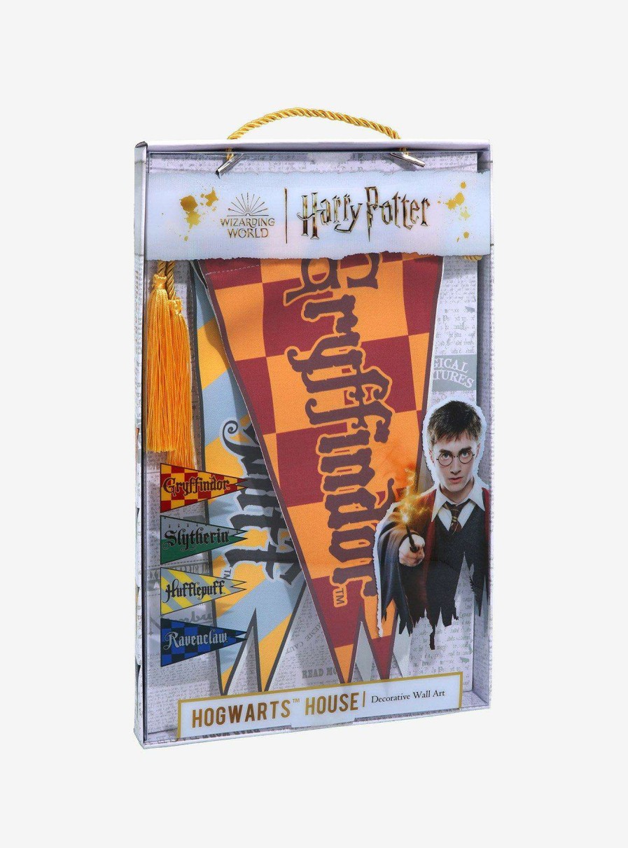 Harry Potter * | Discount Store Harry Potter Hogwarts House Pennant Set