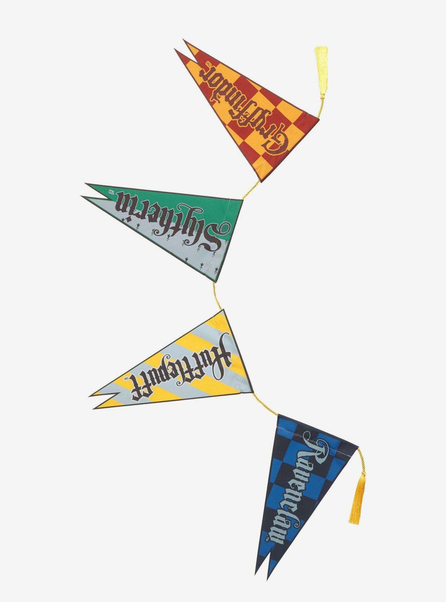 Harry Potter * | Discount Store Harry Potter Hogwarts House Pennant Set