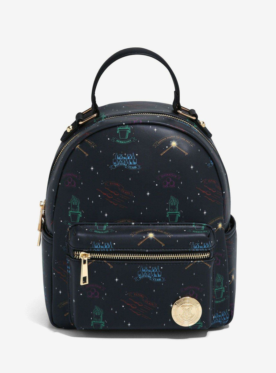 Bags * | Sells Cheap Harry Potter Hogwarts Classes Allover Print Mini Backpack Boxlunch Exclusive