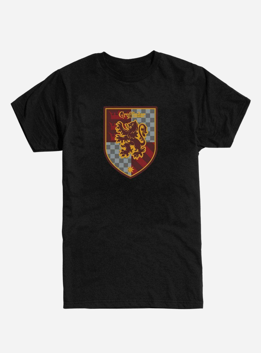 Clothing * | Harry Potter Gryffindor Patterned Logo T-Shirt Original