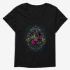 Clothing * | Cheap Harry Potter Psychadelic Hogwarts Womens T-Shirt Plus Size