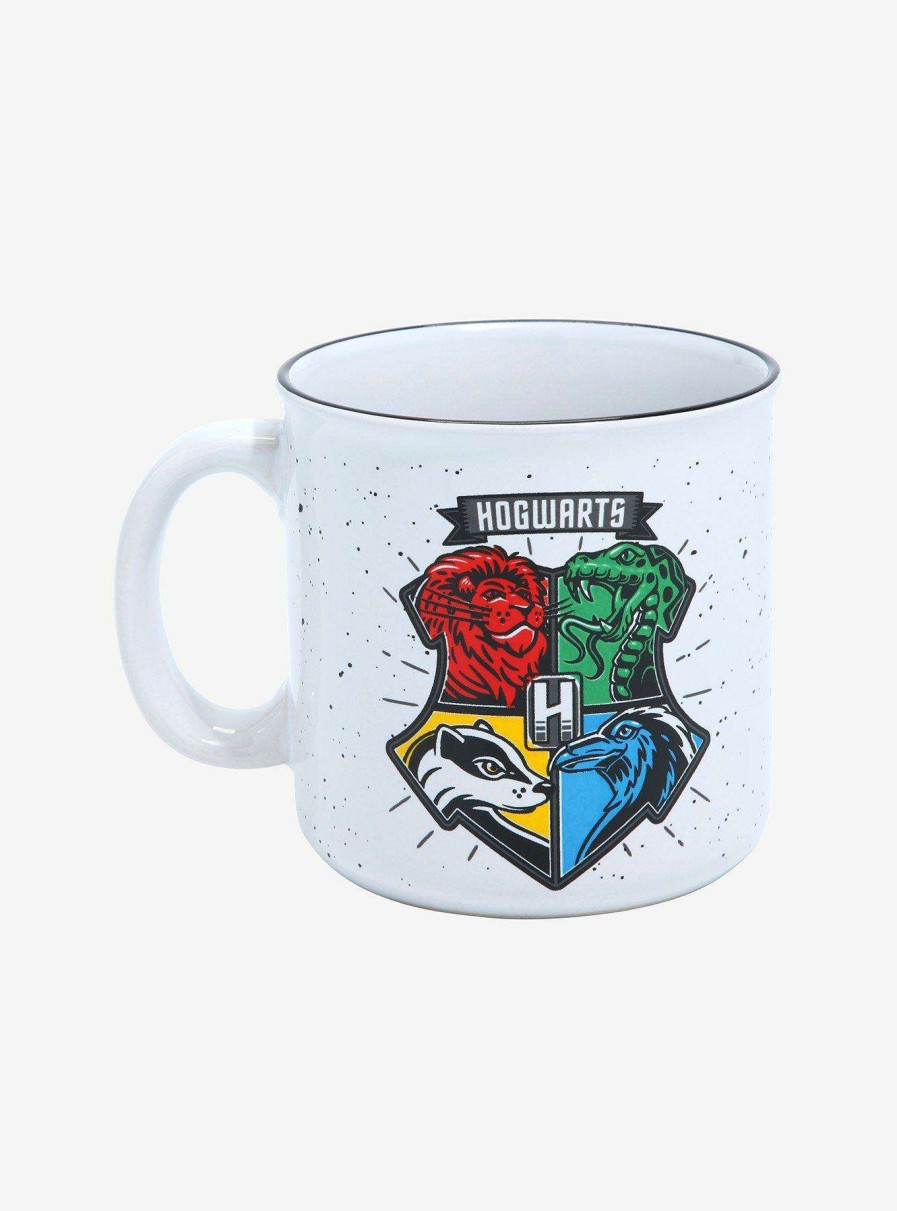 Harry Potter * | New Harry Potter Hogwarts Stylized Crest Camper Mug