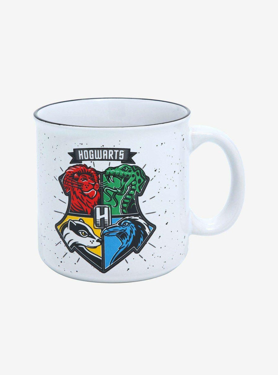 Harry Potter * | New Harry Potter Hogwarts Stylized Crest Camper Mug