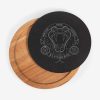 Harry Potter * | Harry Potter Slytherin Insignia Acacia And Slate Serving Board With Cheese Tools Shop