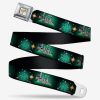 Accessories * | Harry Potter Hogwarts And Deathly Hallows Tattoo Seatbelt Belt Exclusive Design