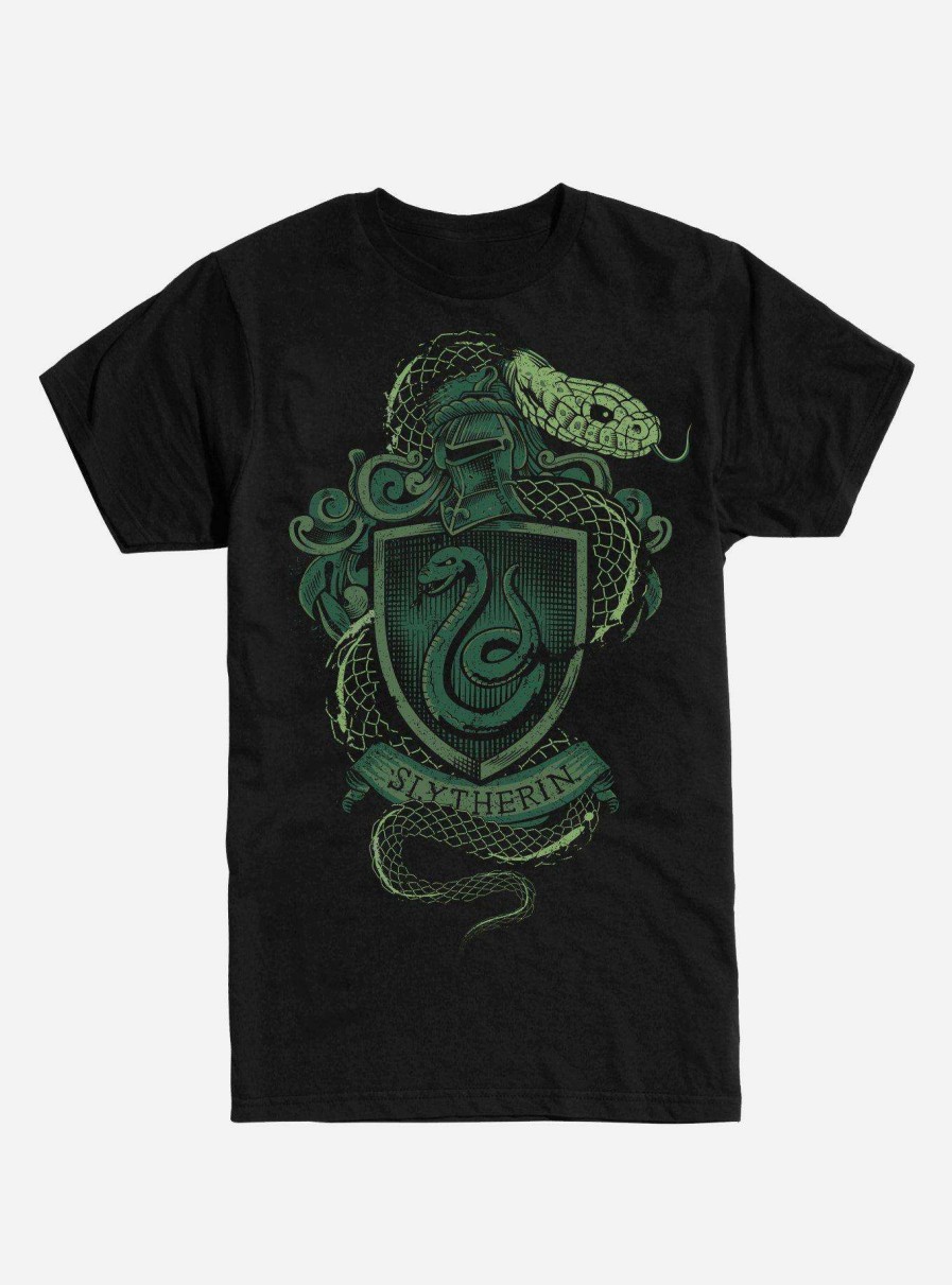 Clothing * | Harry Potter Slytherin Crest T-Shirt Online Discount