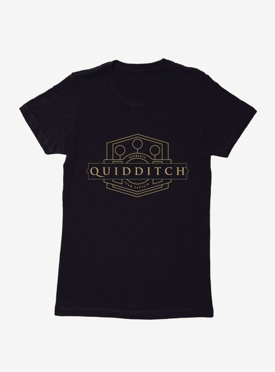 Clothing * | Excellent Quality Harry Potter Golden Magic Quidditch Team Captain Womens T-Shirt