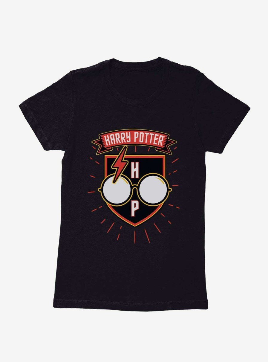 Clothing * | Online Sale Harry Potter Glasses Patch Art Womens T-Shirt