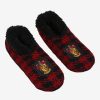 Accessories * | Excellent Quality Harry Potter Gryffindor Crest Plaid Slipper Socks Boxlunch Exclusive