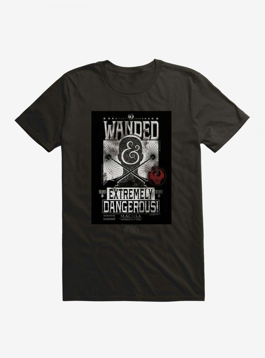 Clothing * | Fantastic Beasts Wanted Extremely Dangerous T-Shirt Original