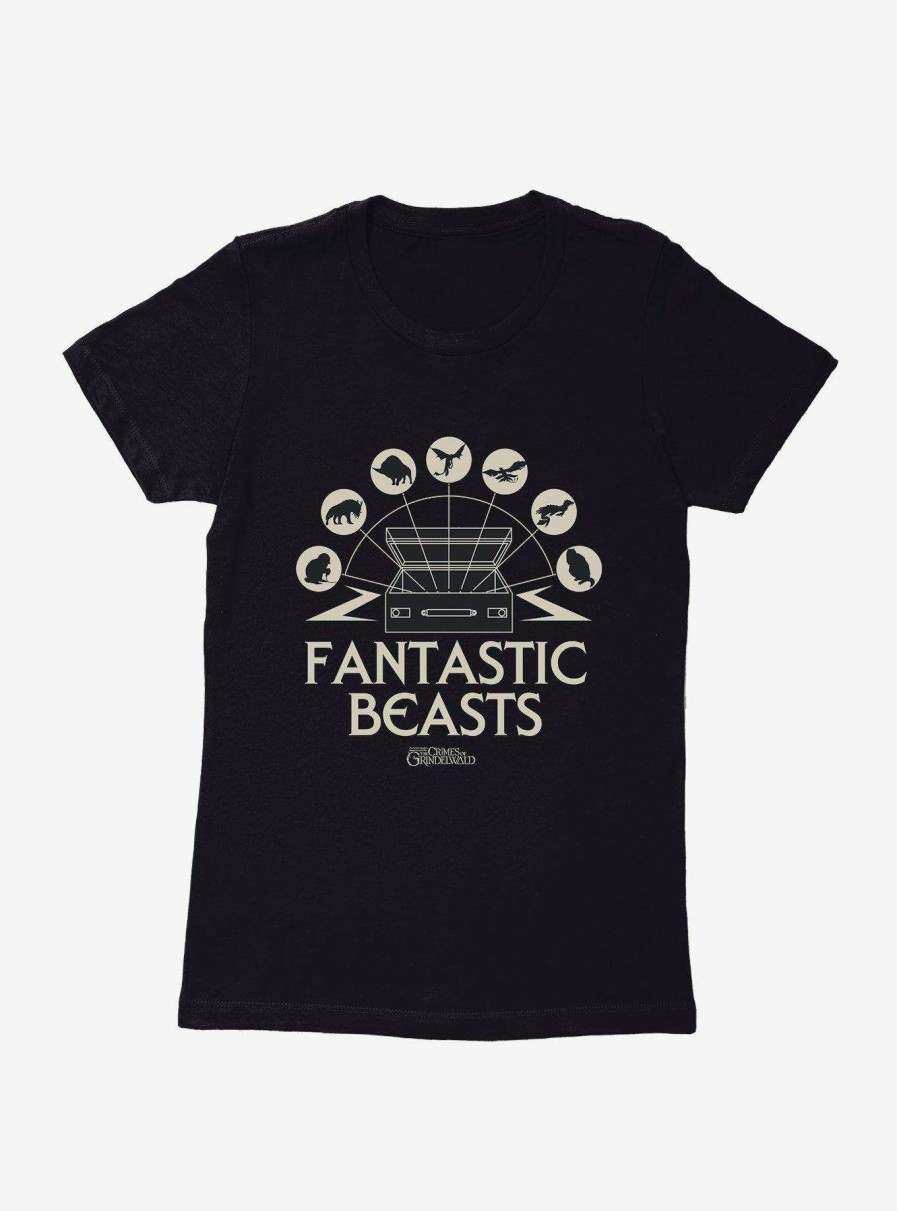 Clothing * | Hot Sell Fantastic Beasts: The Crimes Of Grindelwald Luggage Creature Icons Womens T-Shirt