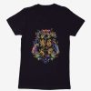 Clothing * | Harry Potter Hogwarts Floral Shield Womens T-Shirt Online Discount