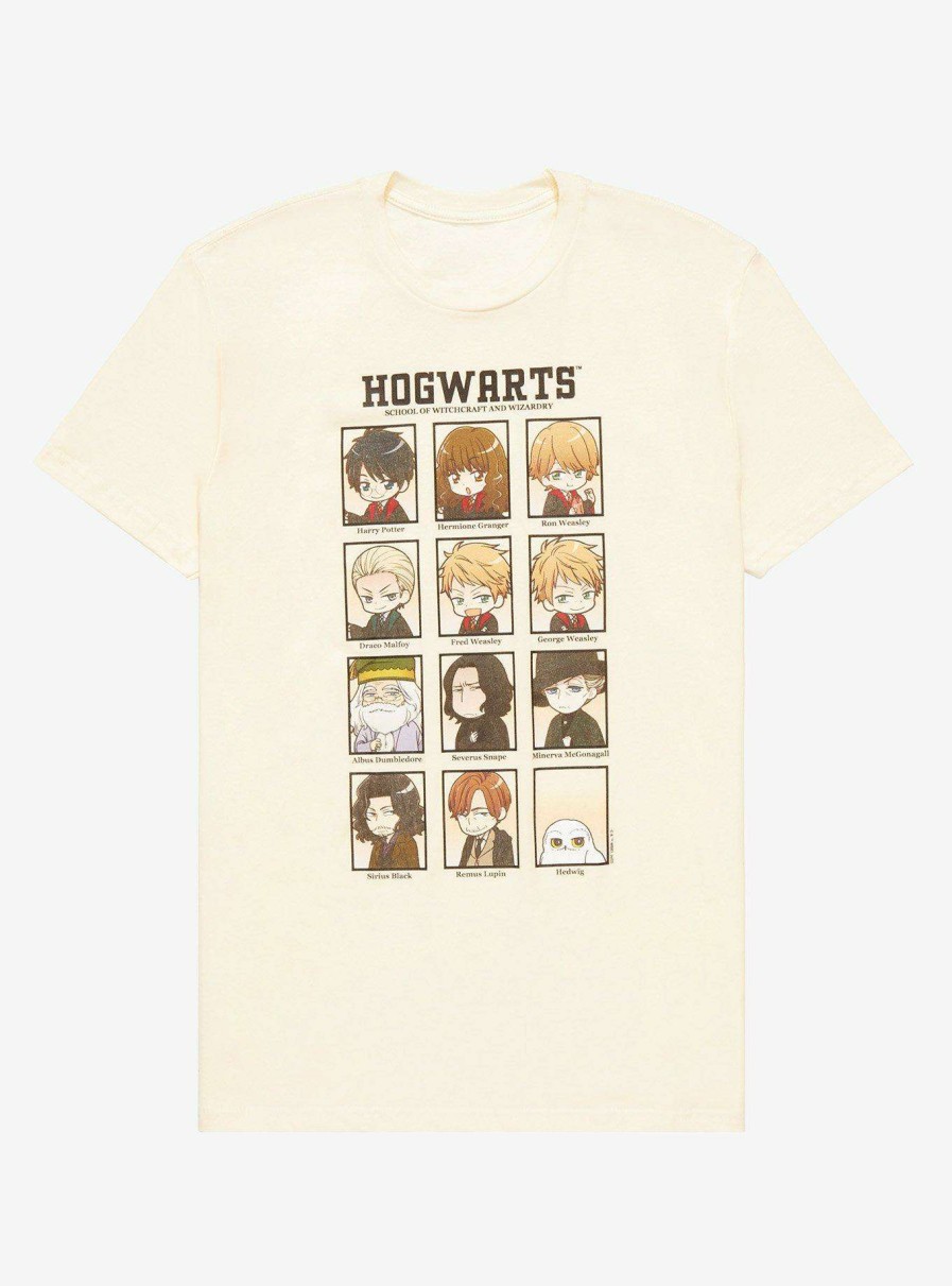 Clothing * | Sale Harry Potter Hogwarts Chibi Portraits T-Shirt Boxlunch Exclusive