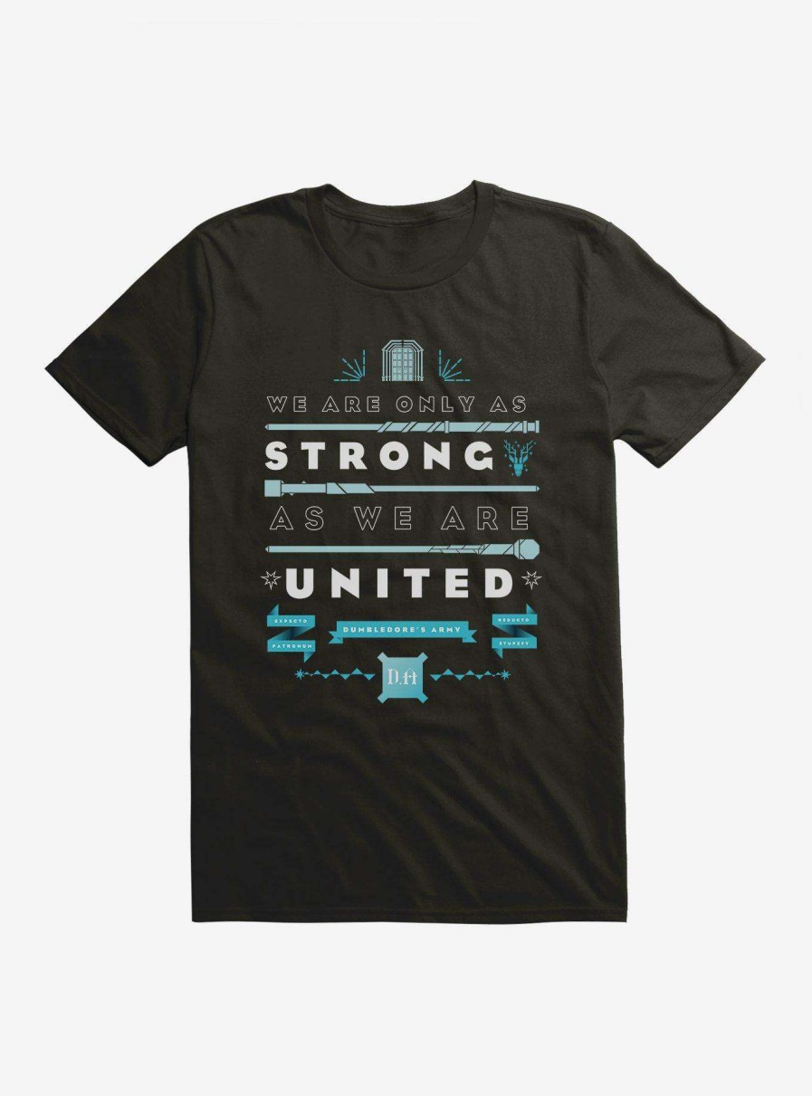 Clothing * | Harry Potter We Are Only As Strong As We Are United Dumbledore'S Army Blue Logo T-Shirt Classical