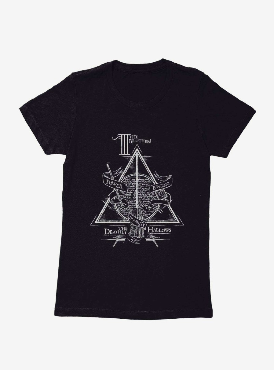 Clothing * | Harry Potter Deathly Hallows Three Brothers Womens T-Shirt Exclusive Design