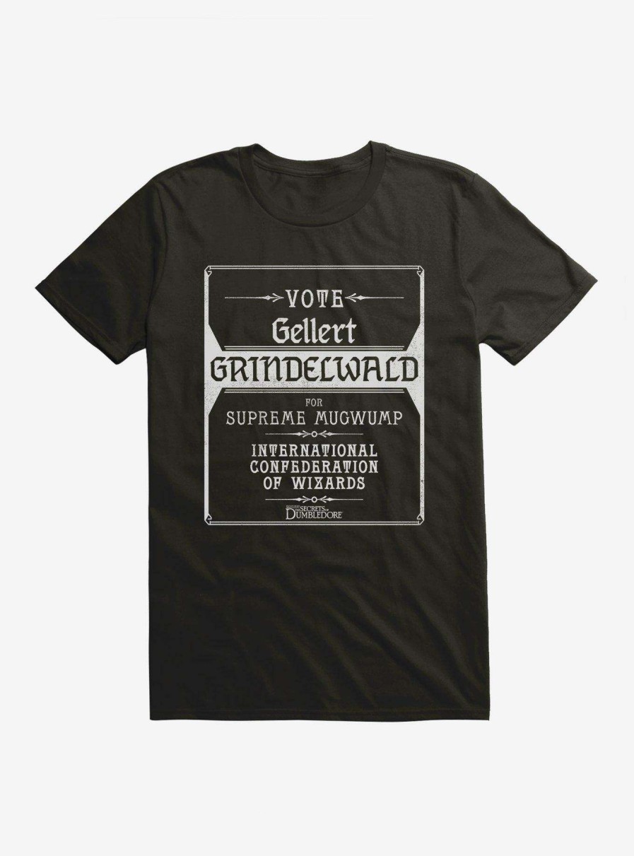 Clothing * | Quick Expedition Fantastic Beasts: The Secrets Of Dumbledore Vote Gellert Grindelwald For Supreme Mugwump T-Shirt