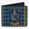 Bags * | Harry Potter Ravenclaw Crest Diamonds Weathered Bifold Wallet Discount Sale