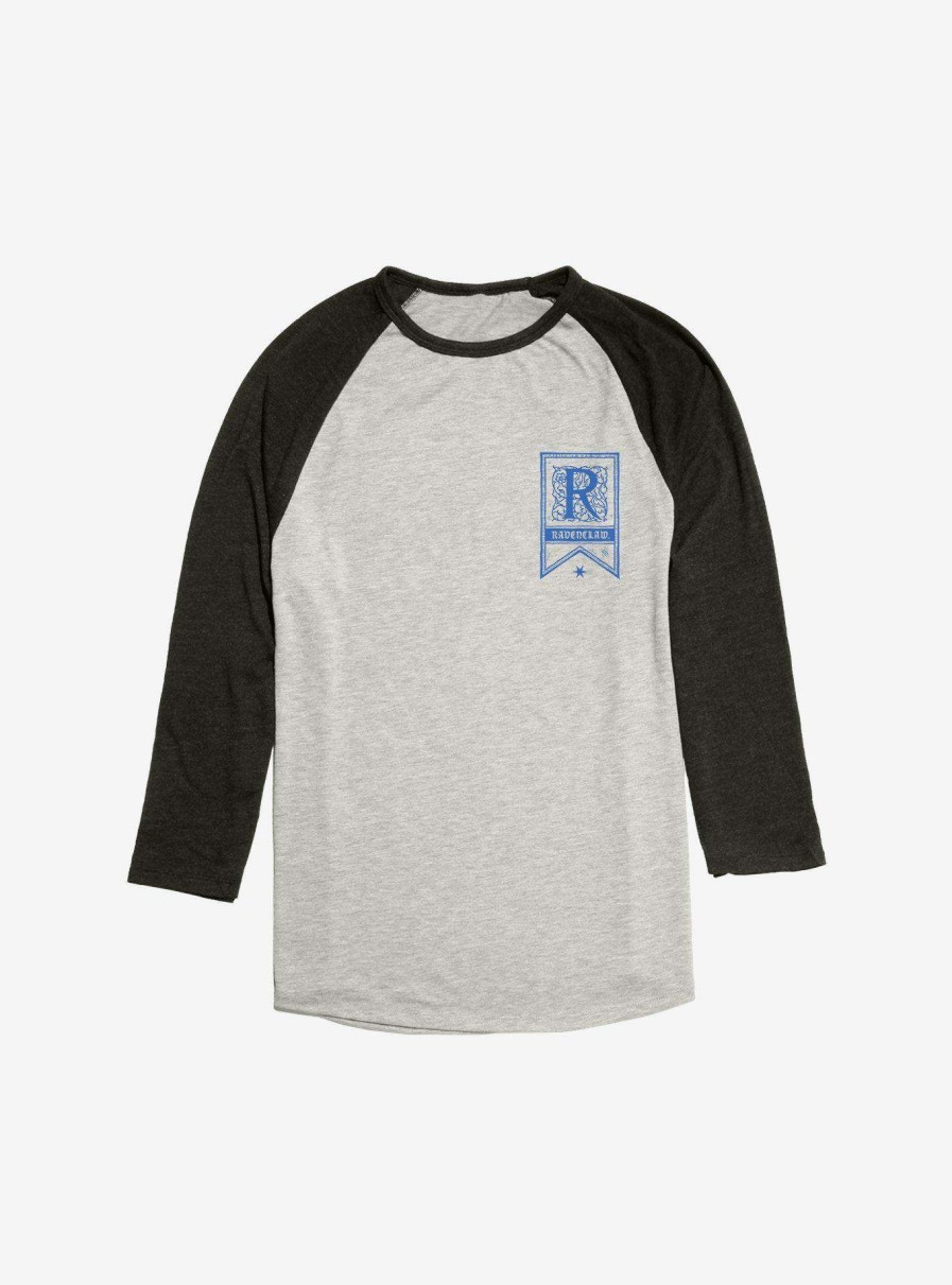 Clothing * | Harry Potter Sketch Ravenclaw Ribbon Raglan Sale