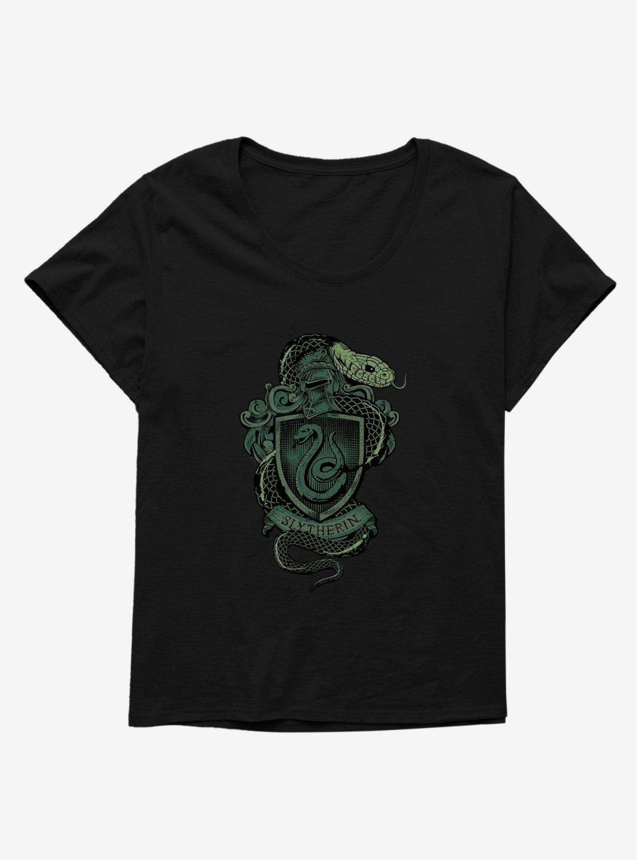 Clothing * | New Harry Potter Slytherin Shield Womens T-Shirt Plus Size