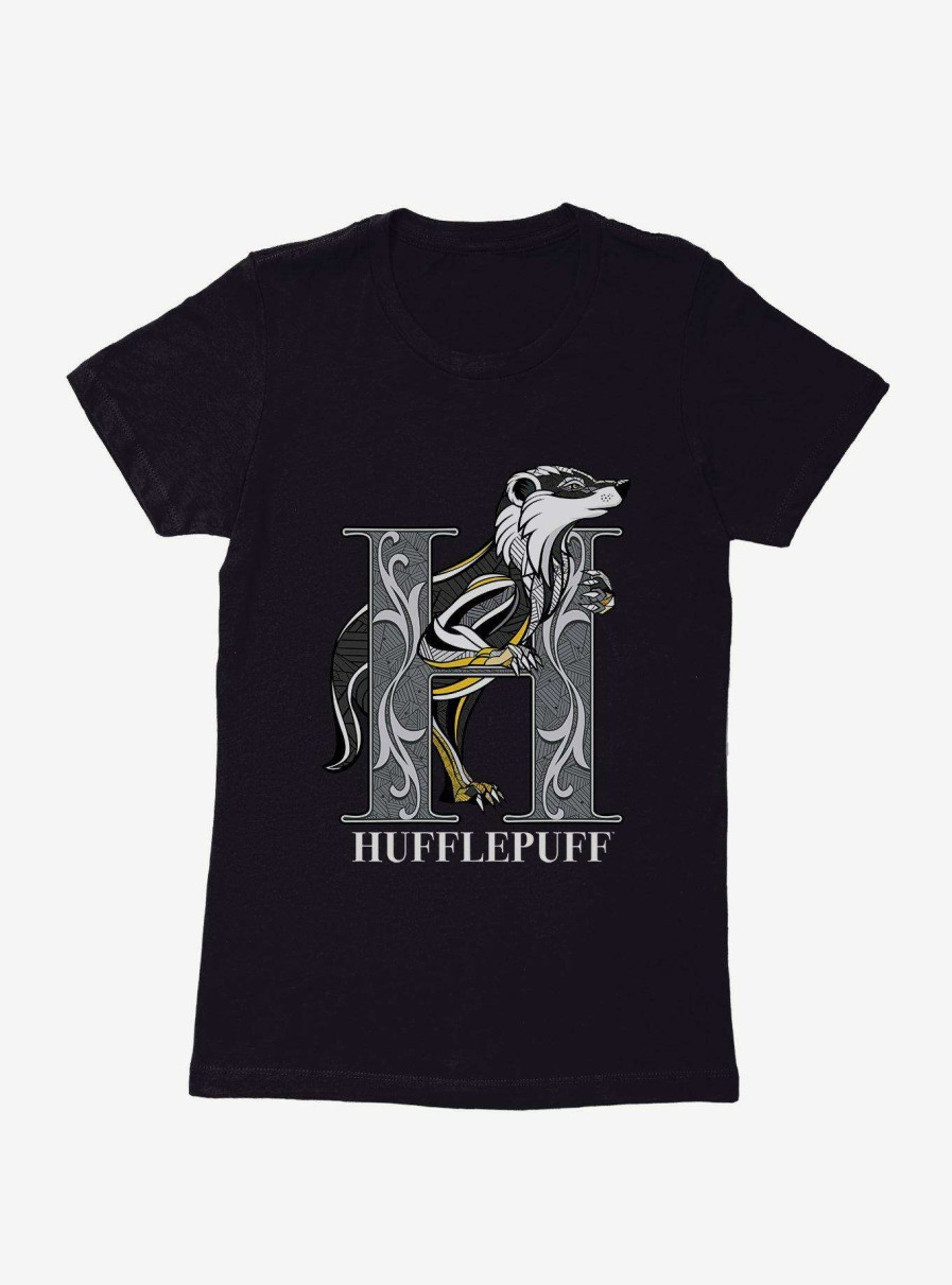 Clothing * | Quick Expedition Harry Potter Hufflepuff Classic Geometric Letter Womens T-Shirt