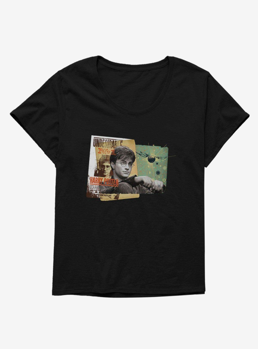 Clothing * | Online Sale Harry Potter Undesirable Scrapbook Womens T-Shirt Plus Size