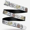 Accessories * | Harry Potter Icons Watercolor Seatbelt Belt Exclusive Design