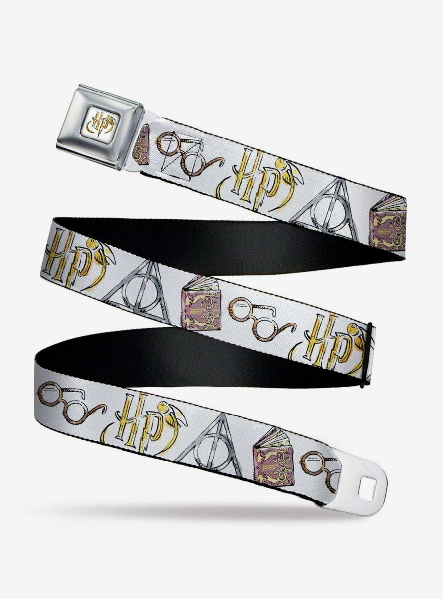 Accessories * | Harry Potter Icons Watercolor Seatbelt Belt Exclusive Design