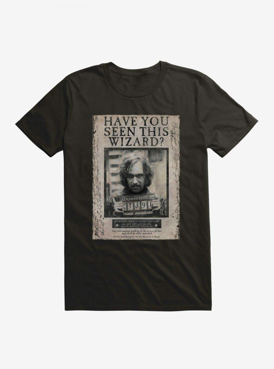 Clothing * | New Harry Potter Sirius Black Wanted Poster T-Shirt