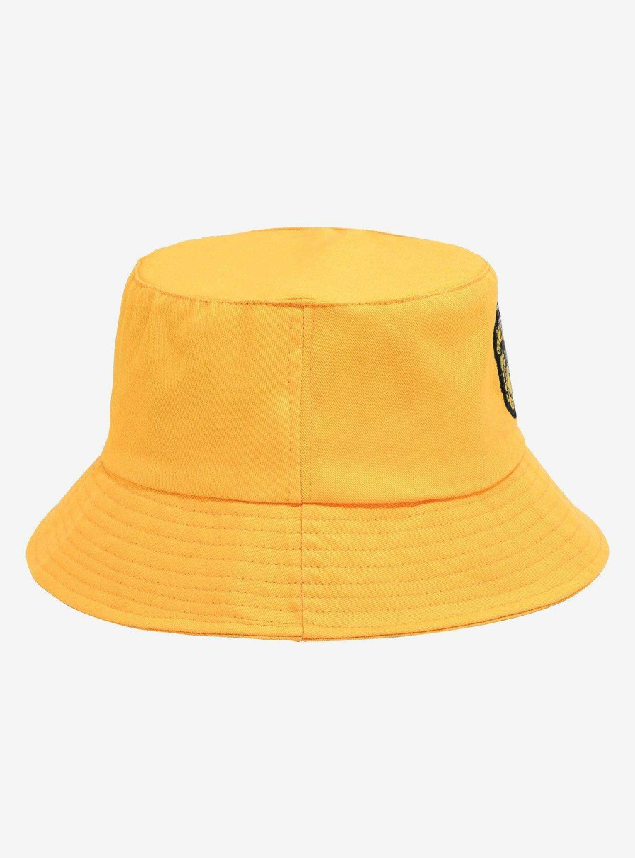 Accessories * | Hot Sell Harry Potter Hufflepuff Crest Bucket Hat Boxlunch Exclusive