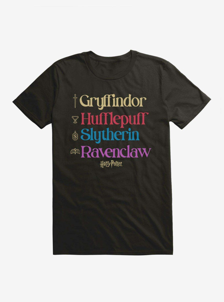 Clothing * | New Harry Potter Houses Lineup T-Shirt